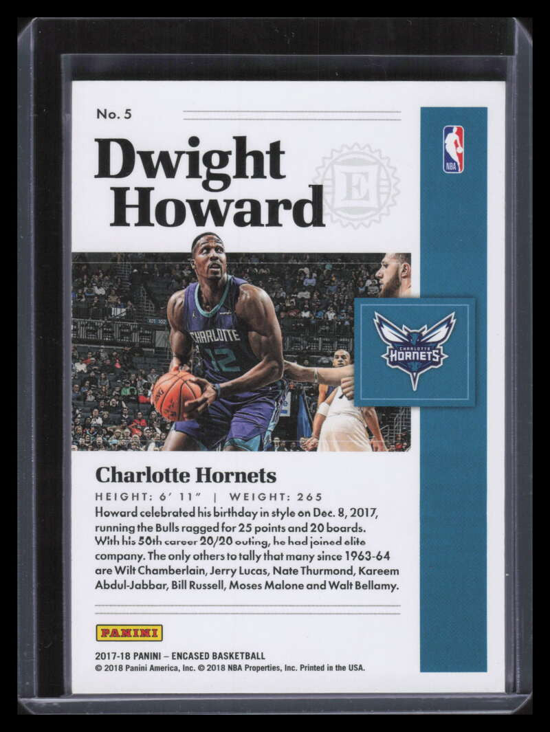 2017-18 Panini Encased Red 5 Dwight Howard 19/25