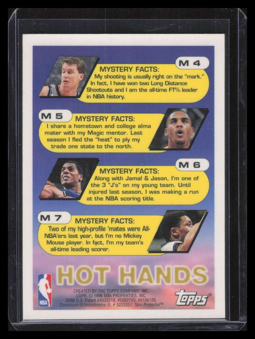 1995-96 Topps Mystery Finest Refractor m4 Mark Price