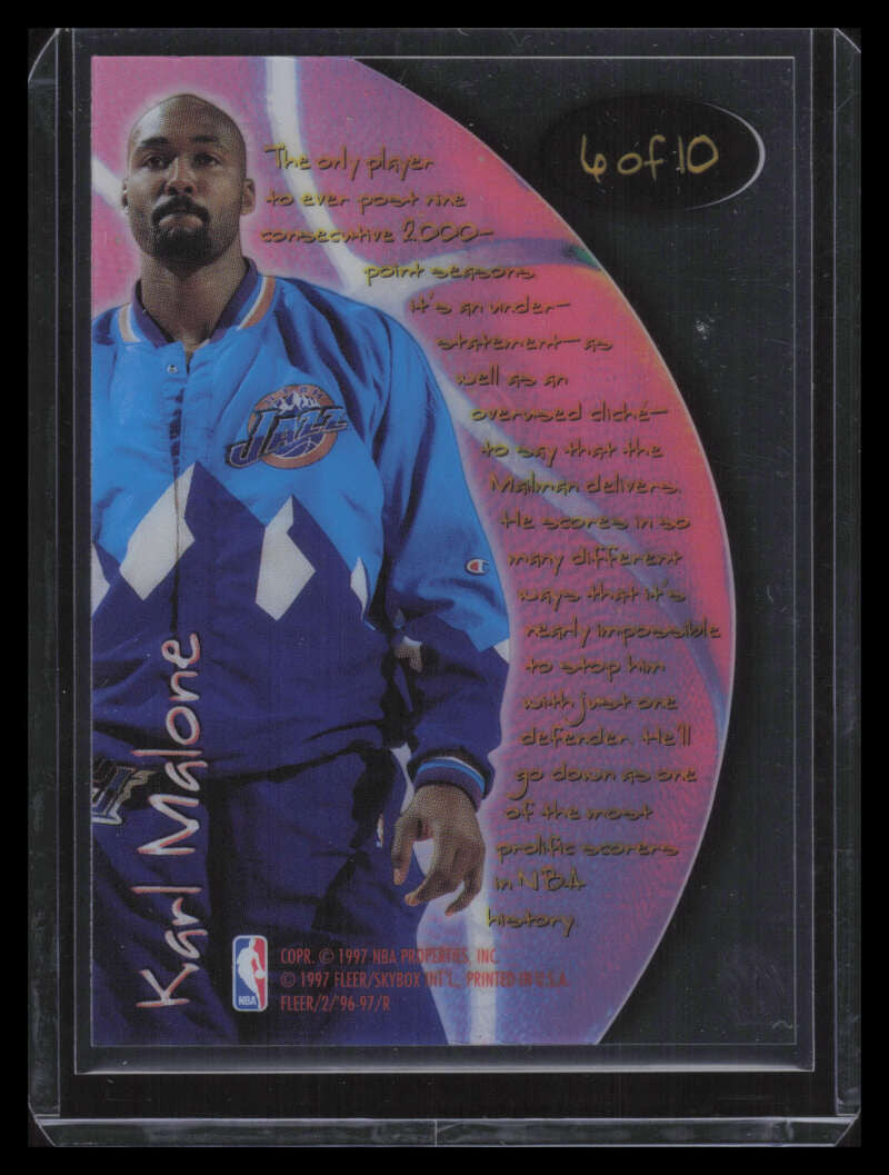 1996-97 Fleer Total O 6 Karl Malone