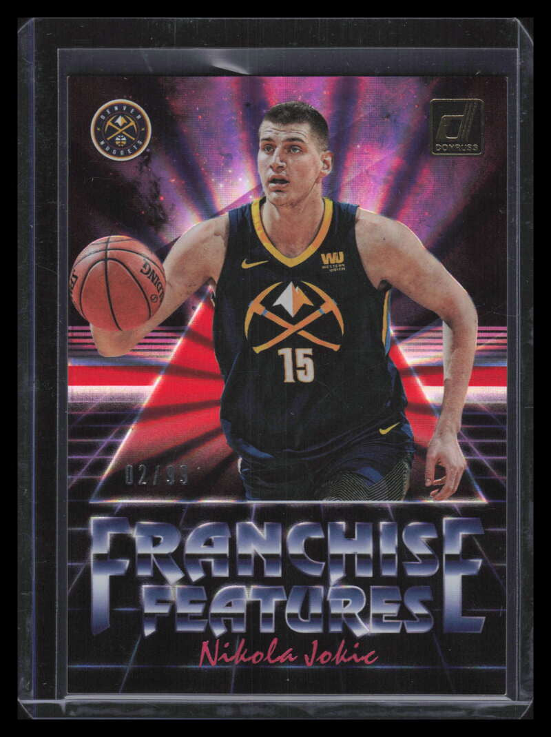 2018-19 Donruss Franchise Features Holo Red Laser 8 Nikola Jokic 2/99