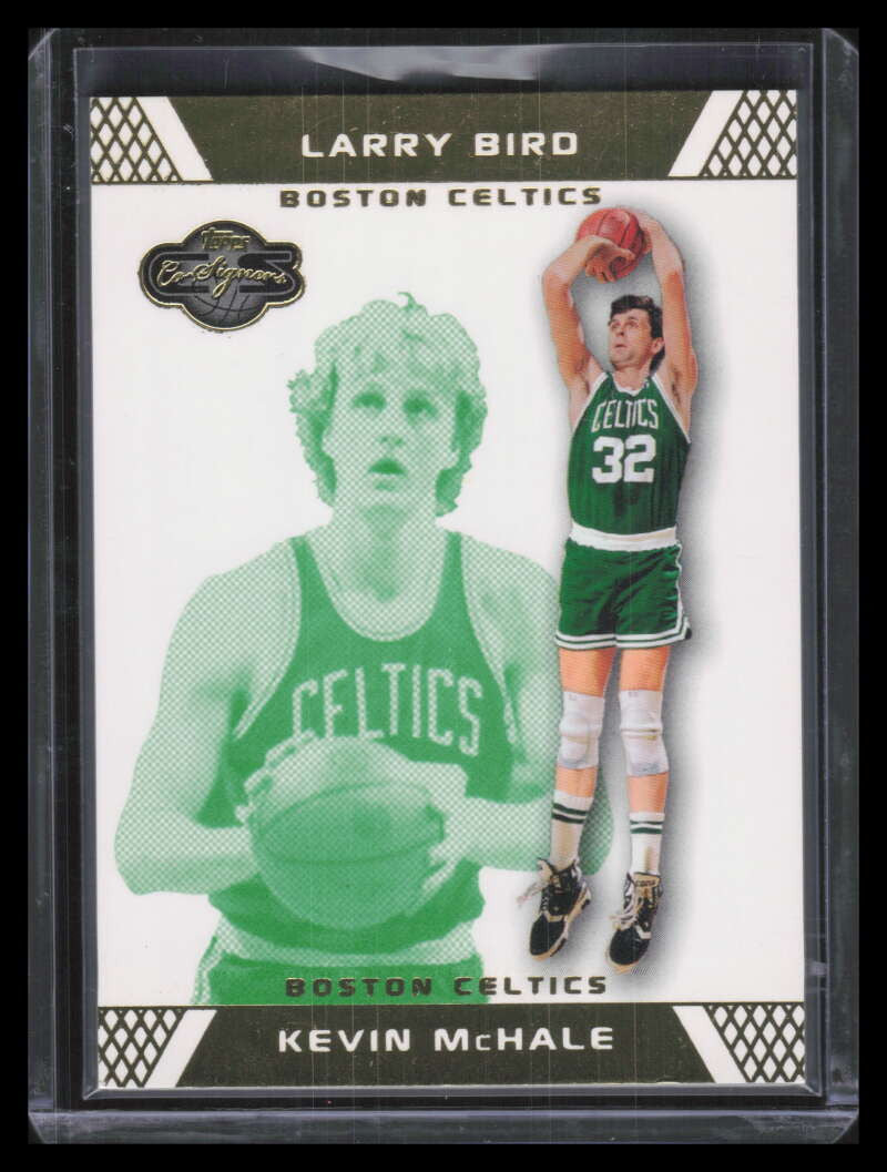 2007-08 Topps Co-Signers Gold Green 44 Kevin McHale Larry Bird 38/59