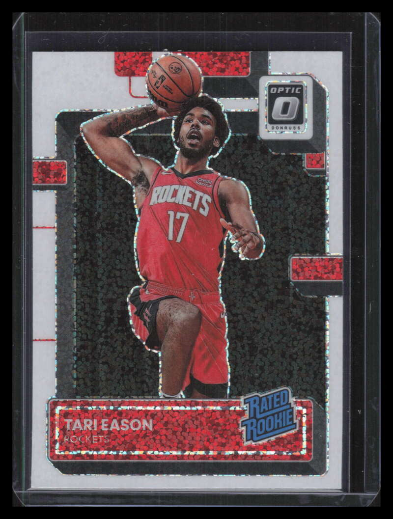 DELETE 134831 2022-23 Donruss Optic White Sparkle Refractor 203 Tari Eason RR Rated Rookie