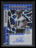 2022 Panini Mosaic Autographs Mosaic Blue 95 Nakobe Dean Rookie Auto 80/99