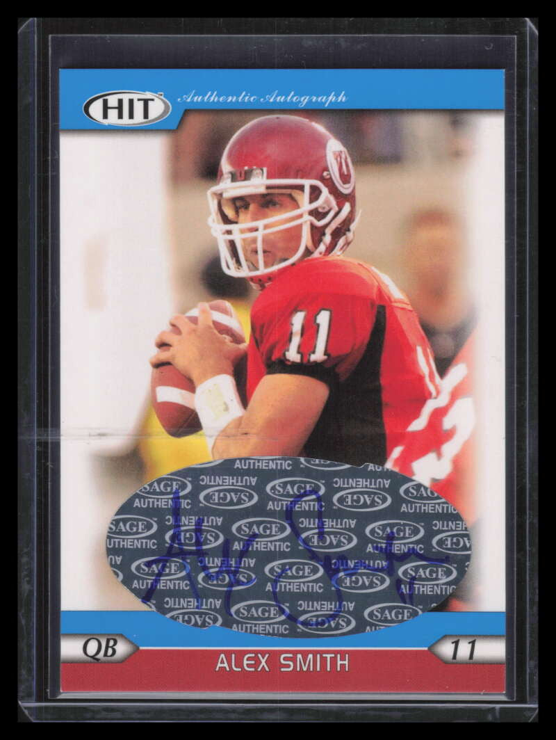 2005 SAGE HIT Autographs Blue 11 Alex Smith Rookie Auto SP