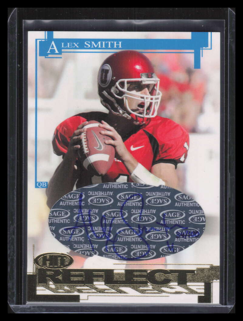 2005 SAGE HIT Reflect Gold Autographs ra11 Alex Smith Rookie Auto 34/100