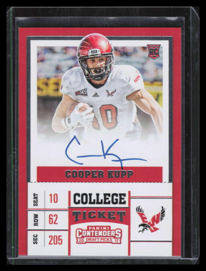 2017 Panini Contenders Draft Picks 124b Cooper Kupp Rookie Auto