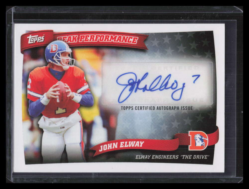2010 Topps Peak Performance Autographs PPAJE John Elway Auto