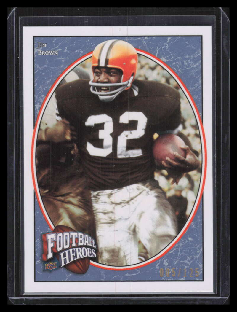 2008 Upper Deck Heroes Blue 227 Jim Brown 5/125
