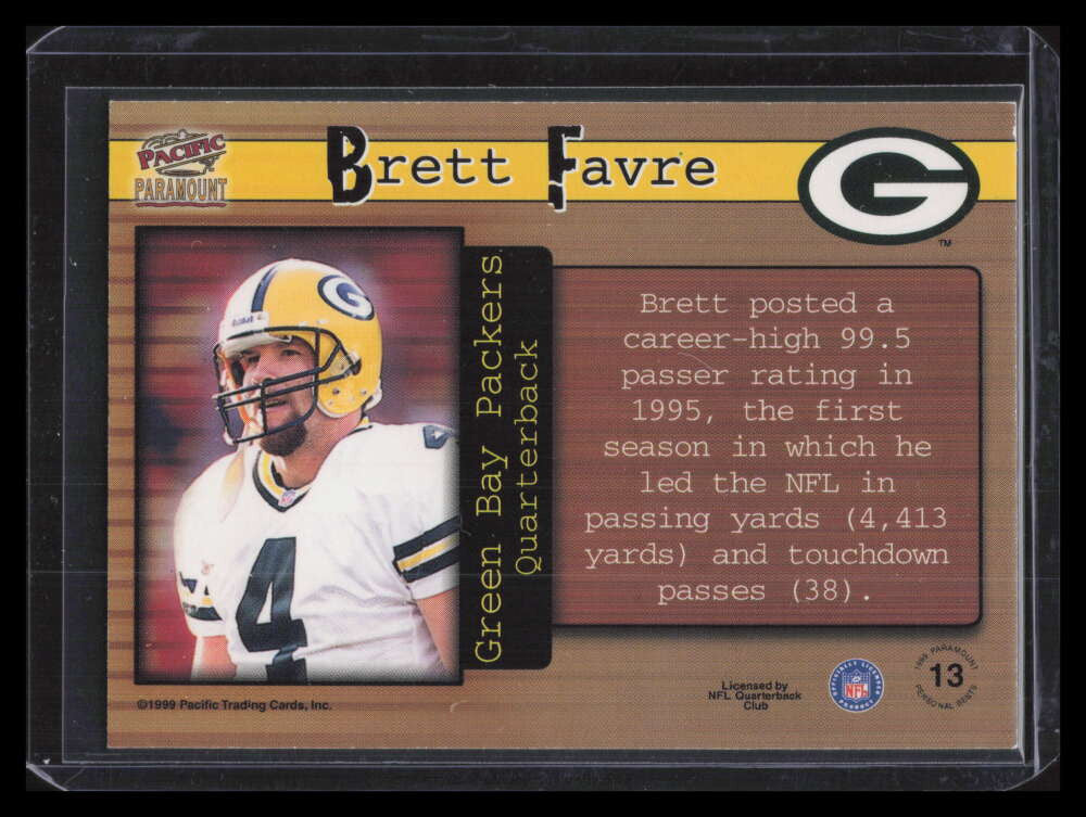 1999 Paramount Personal Bests 13 Brett Favre