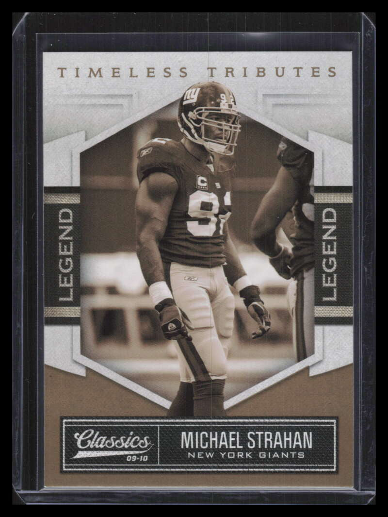 2010 Classics Timeless Tributes Gold 237 Michael Strahan 24/50