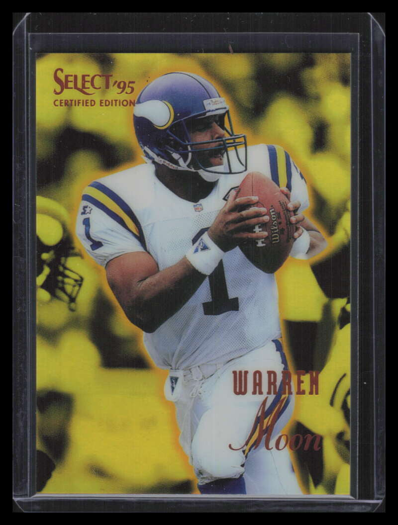 1995 Select Certified Mirror Gold 31 Warren Moon