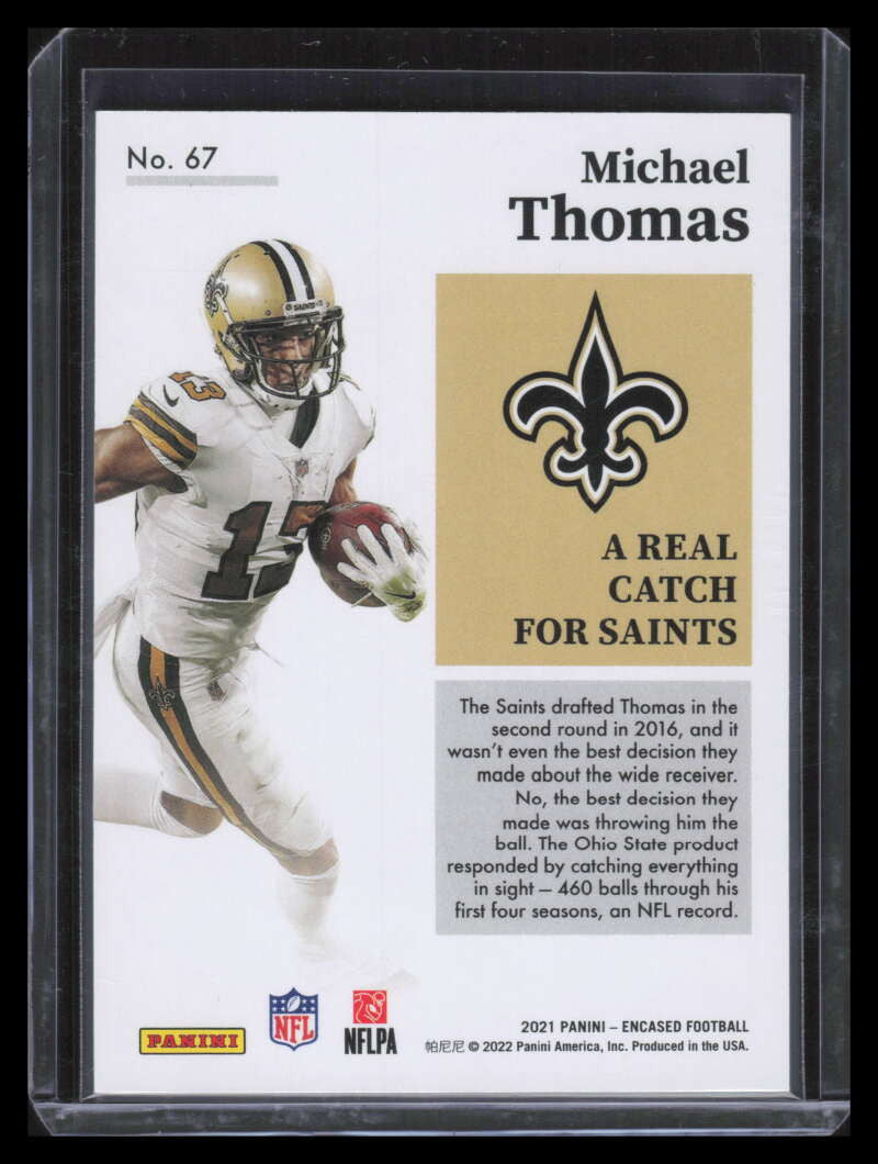 2021 Panini Encased Sapphire 67 Michael Thomas 23/25