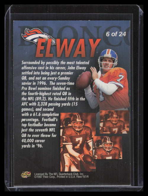 1997 Fleer All-Pros 6 John Elway