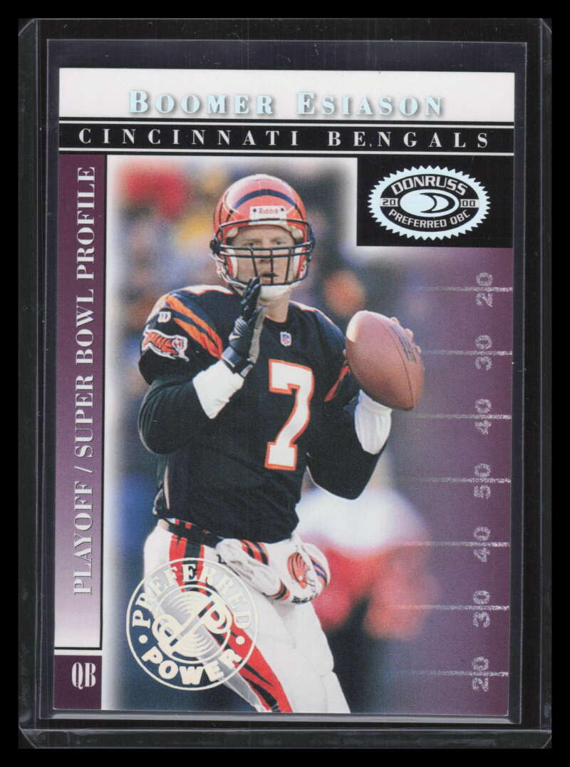 2000 Donruss Preferred Power 90 Boomer Esiason PS 44/50 Playoff/ Super Bowl