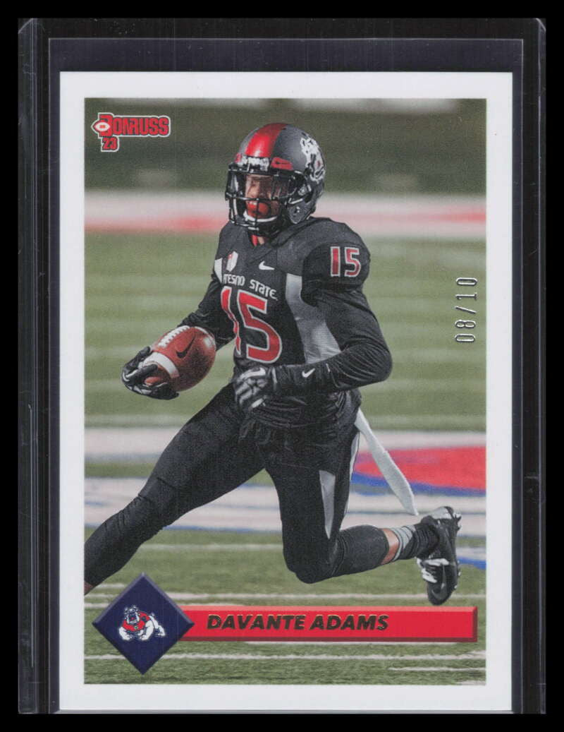 2023 Panini Chronicles Draft Picks Donruss Retro Gold 17 Davante Adams 8/10