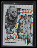 2020 Panini Mosaic Stare Masters Mosaic White Refractor sm10 Carson Wentz 5/25