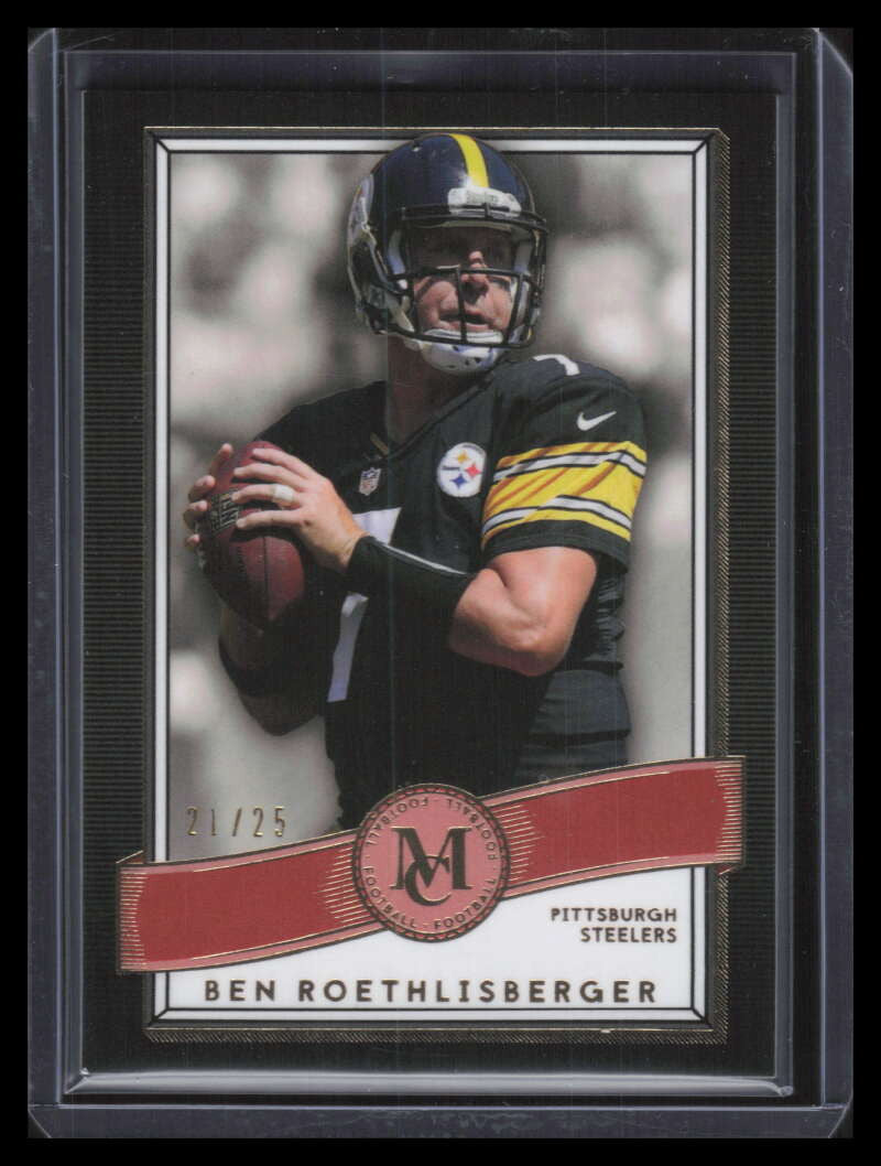 2015 Topps Museum Collection Ruby 16 Ben Roethlisberger 21/25