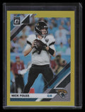 2019 Donruss Optic Gold Refractor 47 Nick Foles 6/10