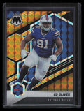 2021 Panini Mosaic Mosaic Choice Black Gold Refractor 31 Ed Oliver 4/8