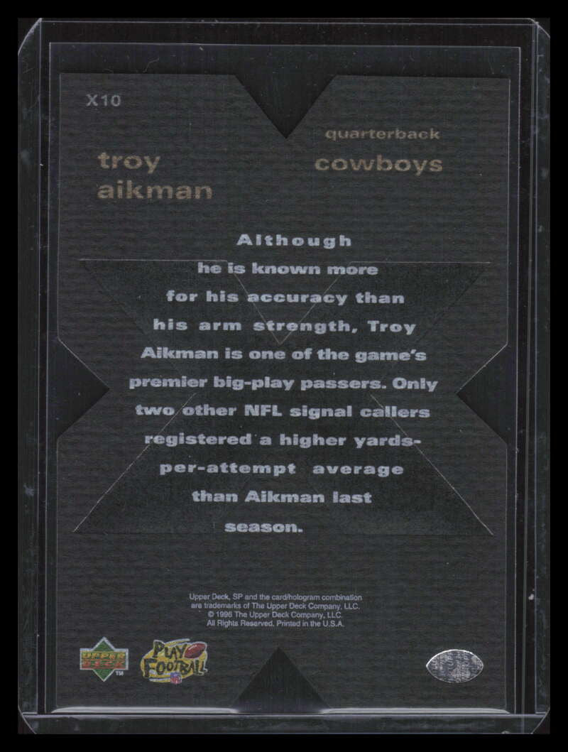 1996 SP Explosive x10 Troy Aikman