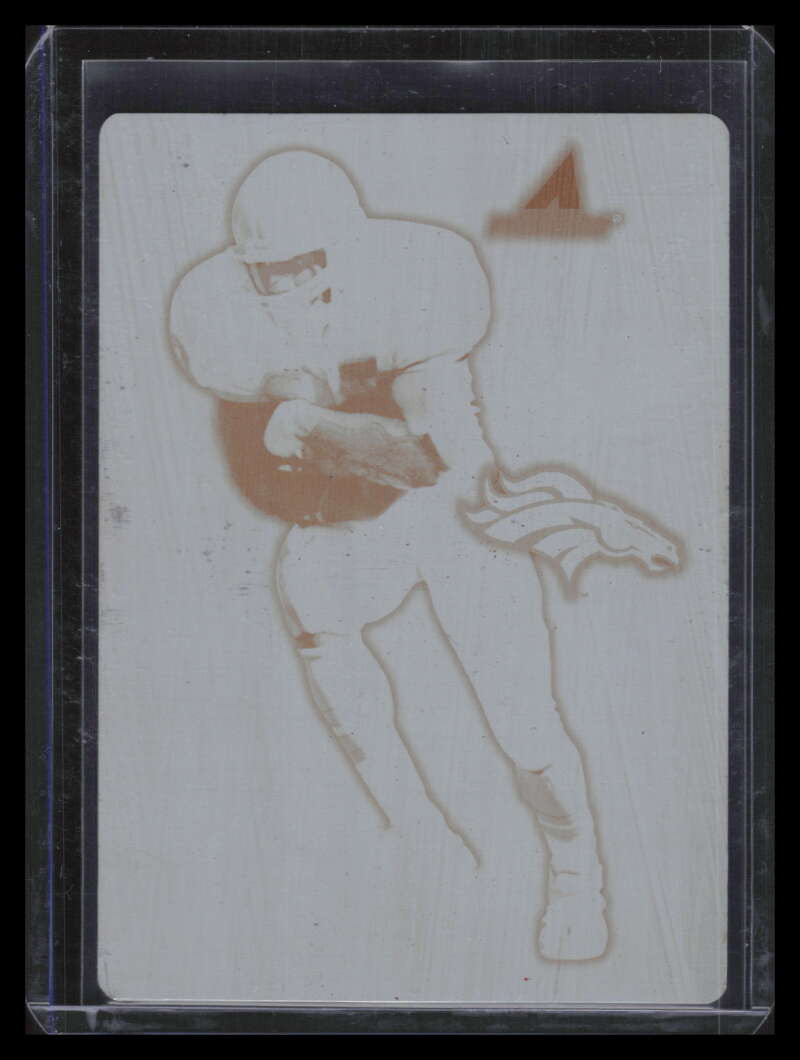 1997 Pinnacle Scoring Core Printing Plate Black Front 16 Terrell Davis 1/1
