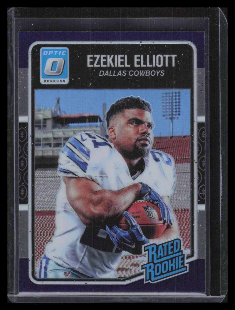 2016 Donruss Optic Purple Refractor 168 Ezekiel Elliott RR Rated Rookie