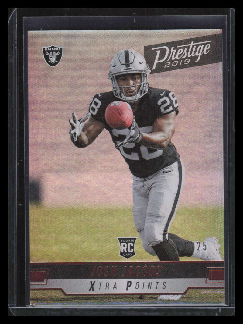 2019 Prestige Xtra Points Signatures Bronze 240 Josh Jacobs Rookie 7/25