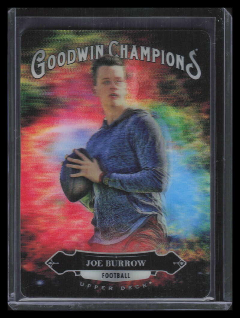 2020 Upper Deck Goodwin Champions Splash of Color 3d 141 Joe Burrow Rookie