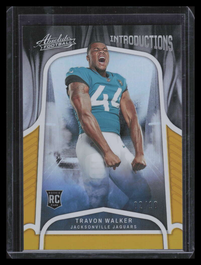 2022 Absolute Introductions Spectrum Gold 17 Travon Walker Rookie 2/10