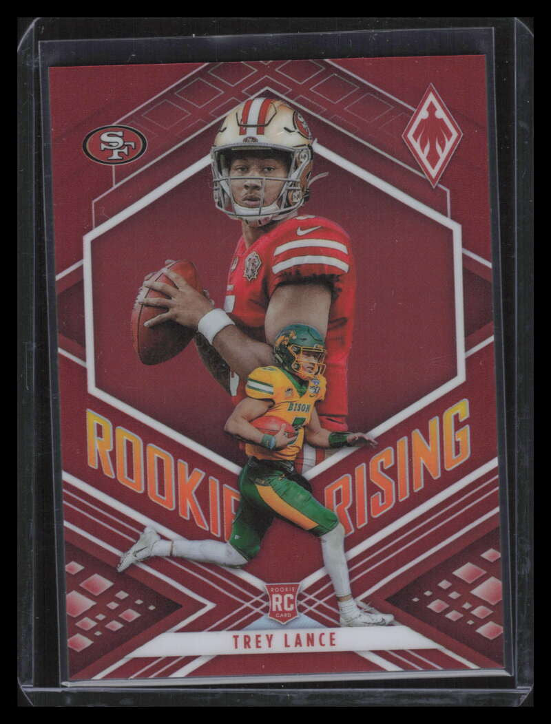 DELETE 135420 2021 Panini Phoenix Rookie Rising Red 3 Trey Lance Rookie 107/199