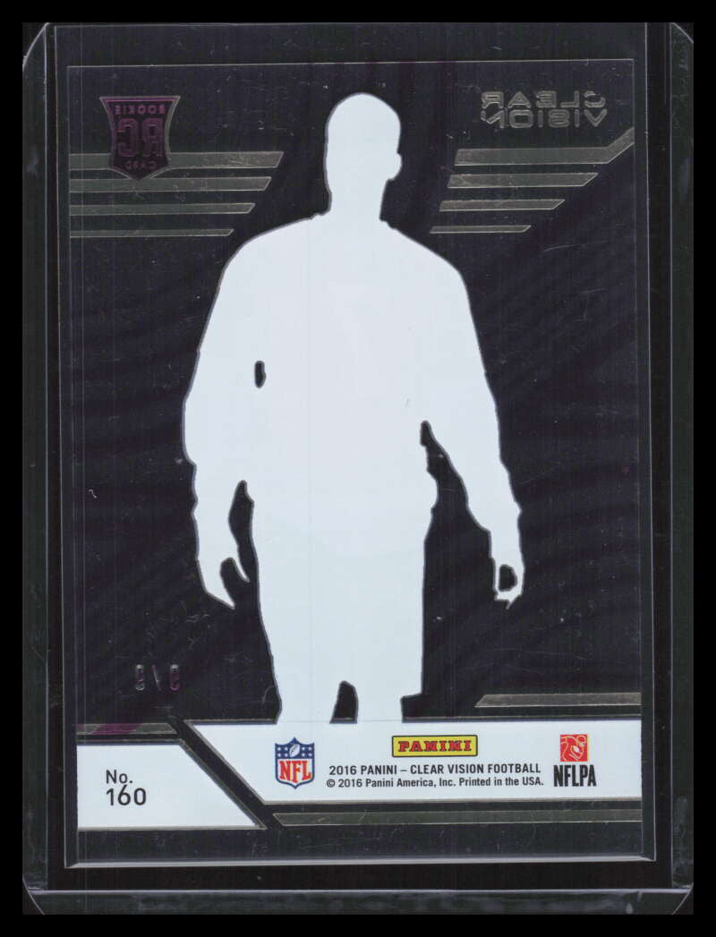 2016 Panini Clear Vision Purple 160 Jacoby Brissett Rookie 9/9