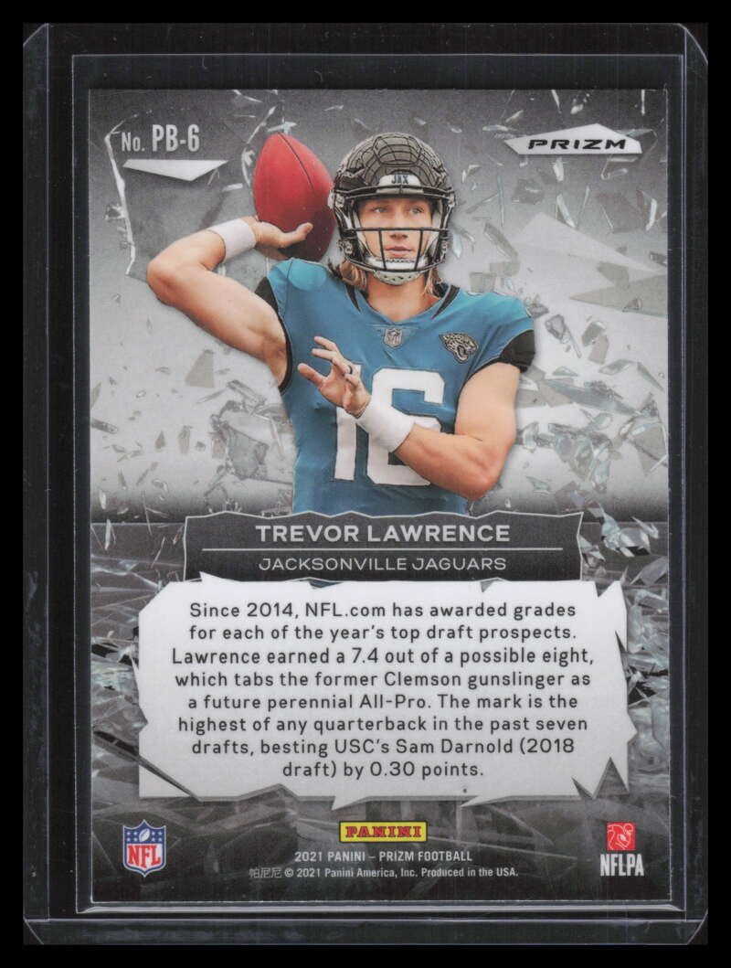 2021 Panini Prizm Prizm Break Prizms No Huddle 6 Trevor Lawrence Rookie