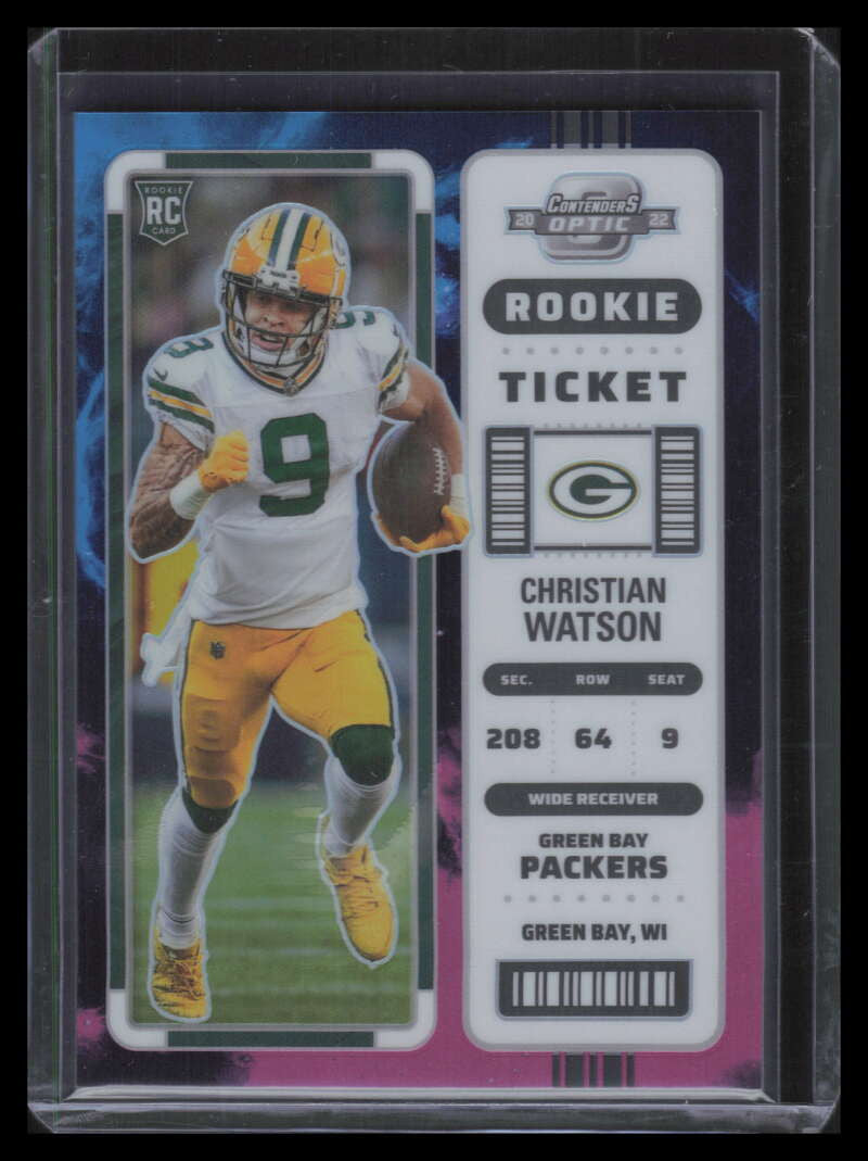 2022 Panini Contenders Optic Nebula 66 Christian Watson Rookie 2/2