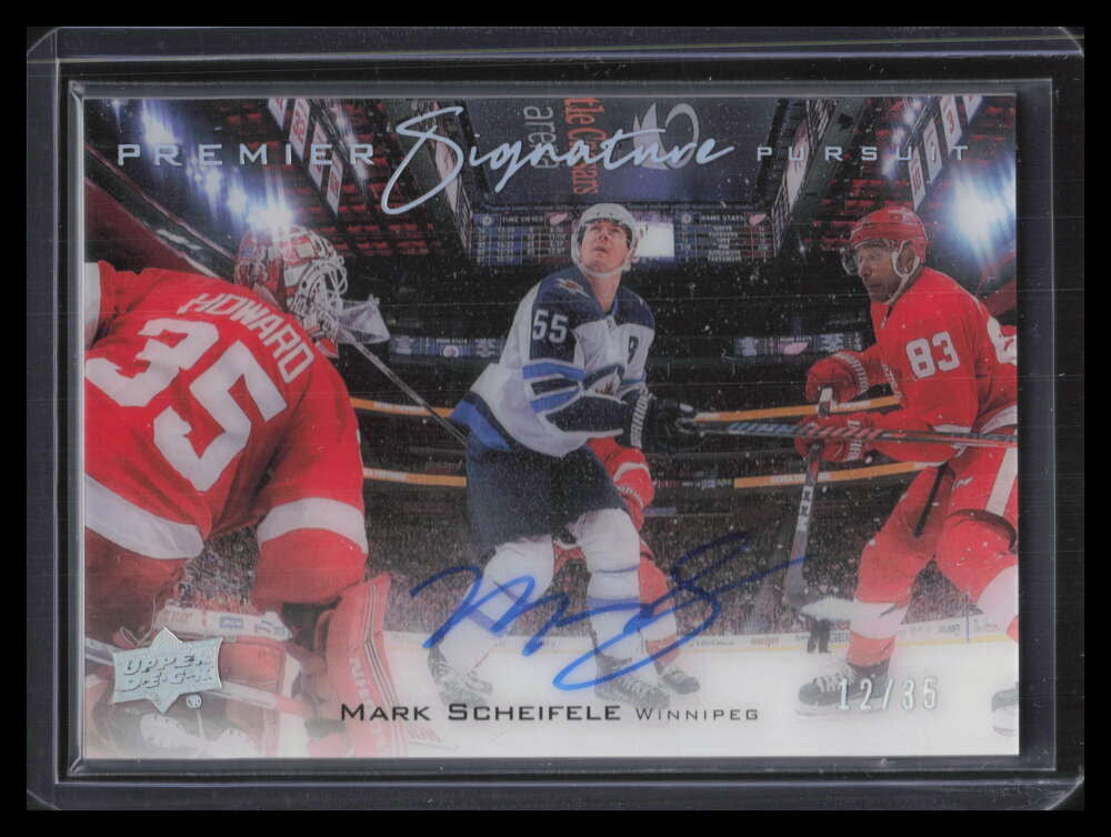 2020-21 UD Premier Signature Pursuit Autographs SPMS Mark Scheifele Auto 12/35