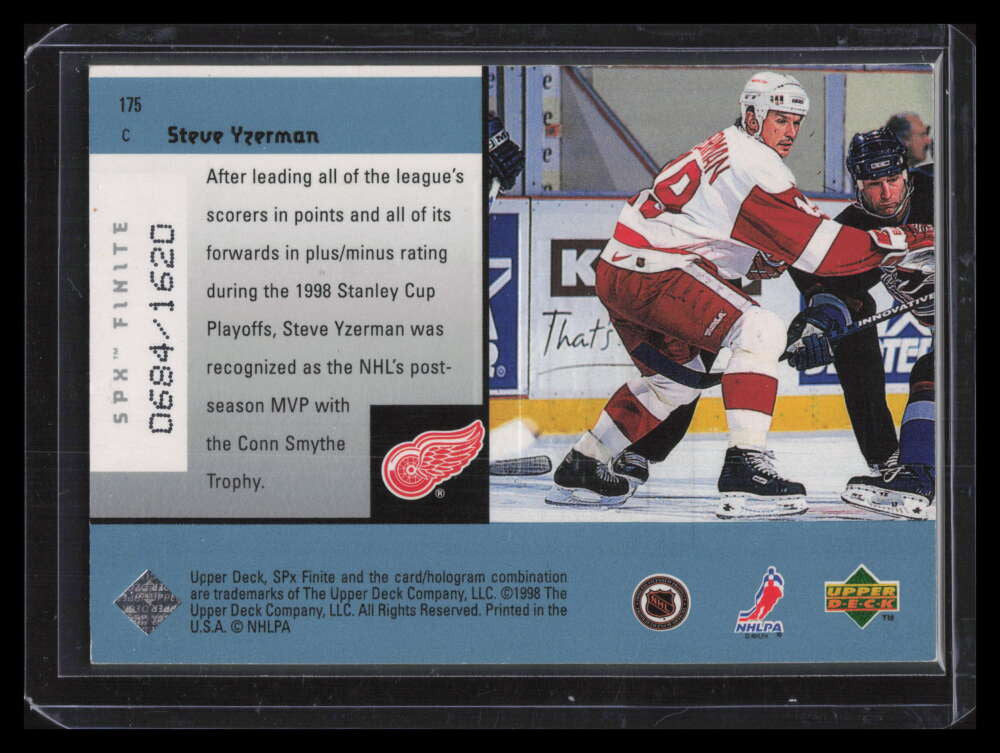 1998-99 SPx Finite 175 Steve Yzerman LL 684/1620 Living Legends