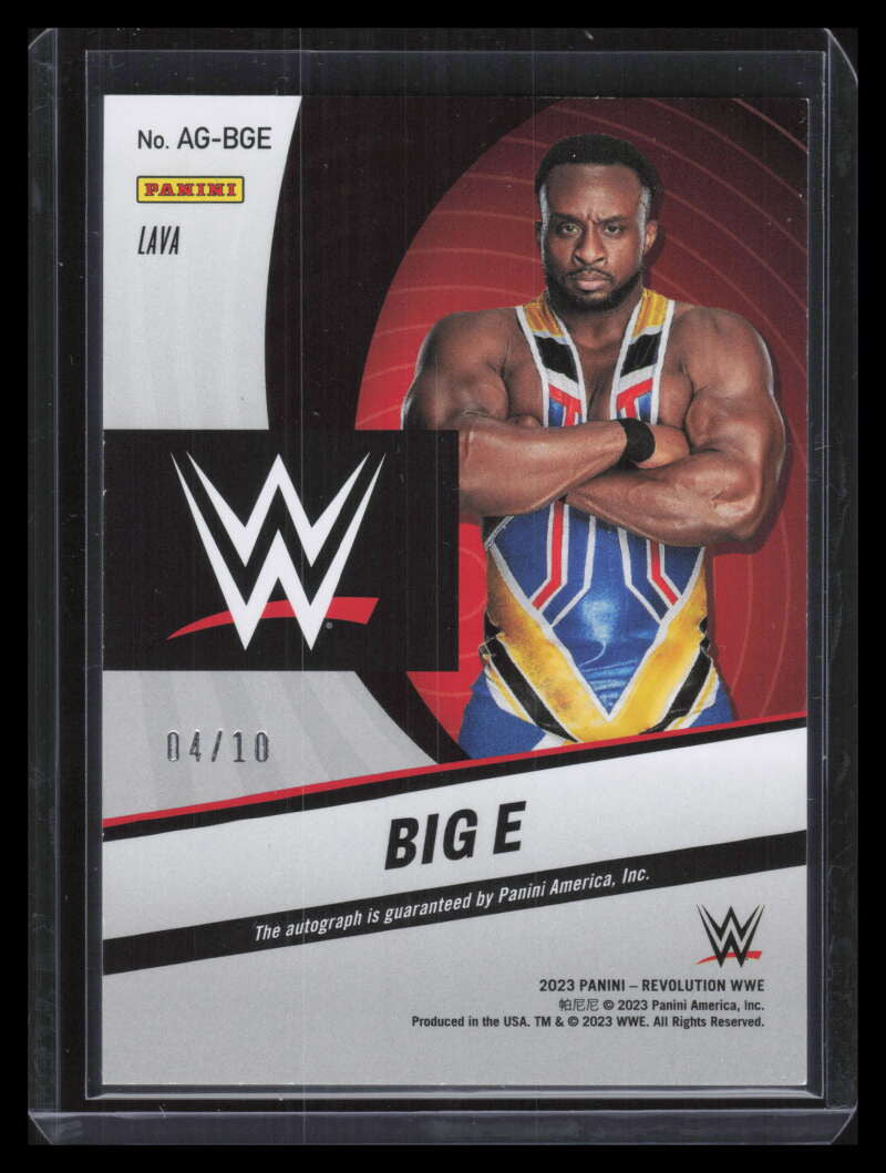 2023 Revolution WWE Autographs Lava AGBGE Big E Auto 4/10