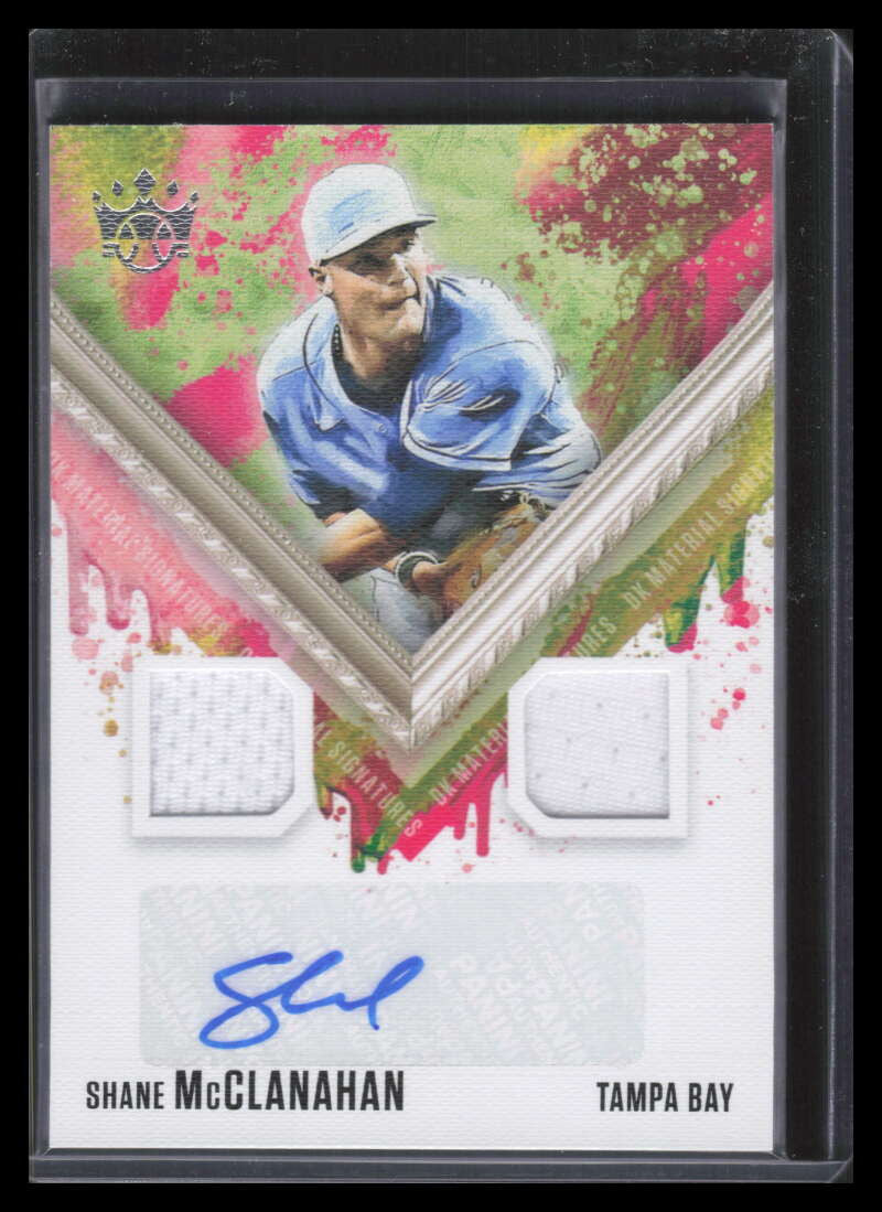 2021 Diamond Kings DK Material Signatures 42 Shane McClanahan Rookie Jersey Auto