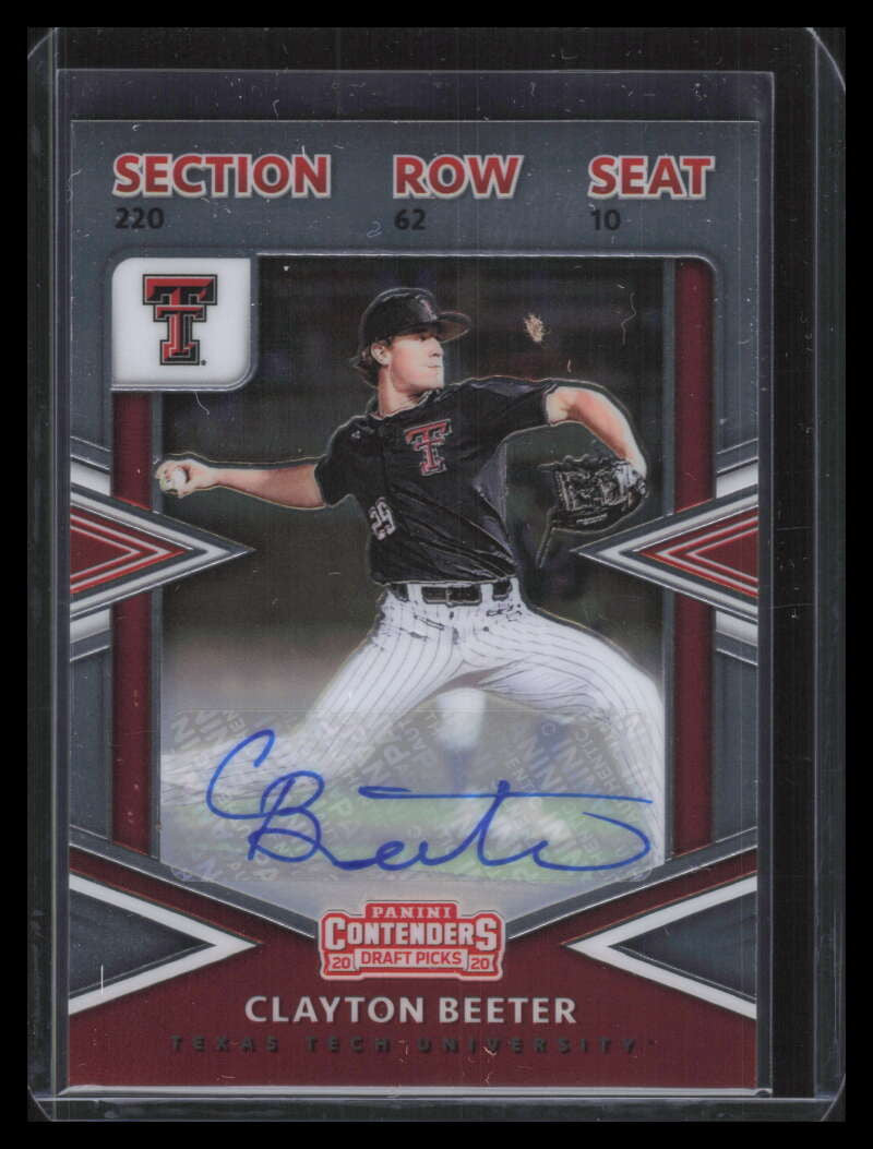 DELETE 135641 2020 Elite Extra OptiChrome Signatures Contenders 33 Clayton Beeter Rookie Auto