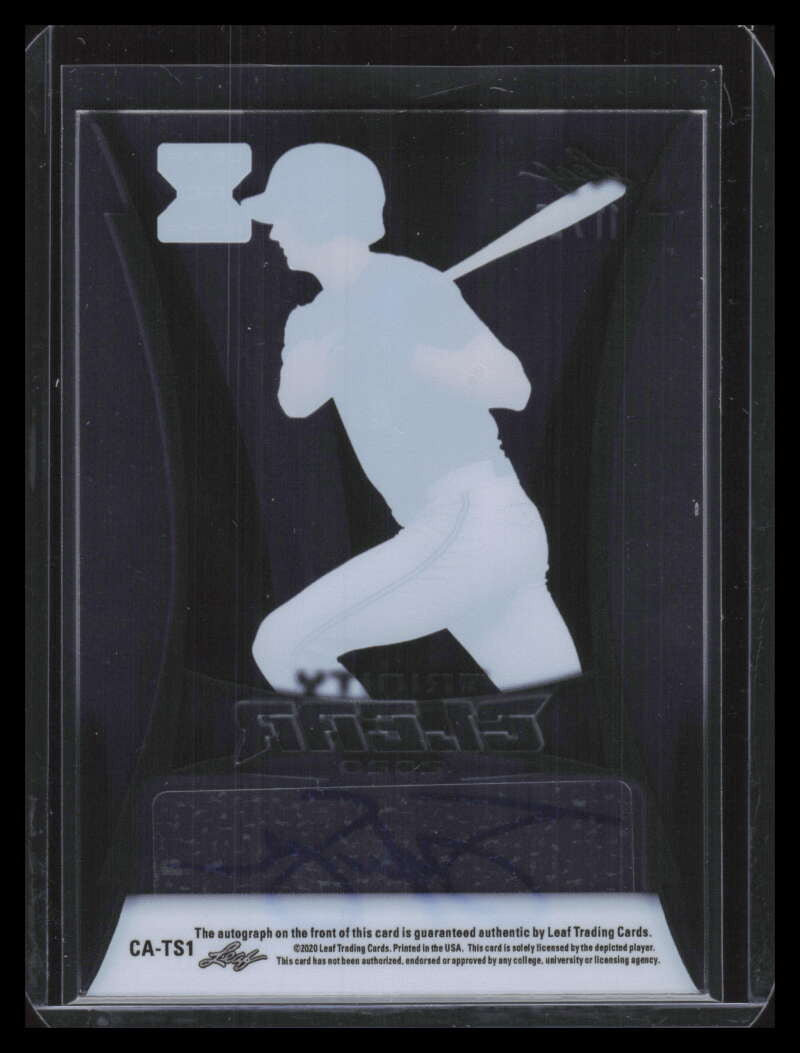 2020 Leaf Trinity Clear Autographs Platinum Tyler Soderstrom Rookie Auto 11/25