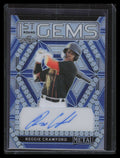DELETE 135650 2022 Leaf Metal 1st Round Gems Blue Prismatic Reggie Crawford Rookie Auto 4/6