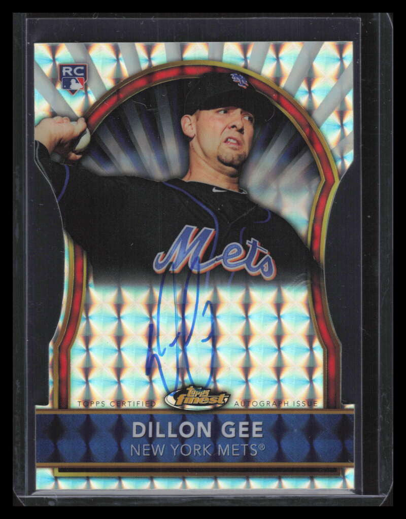 2011 Finest Rookie Autographs Die Cut Atomic 79 Dillon Gee Rookie Auto 10/10