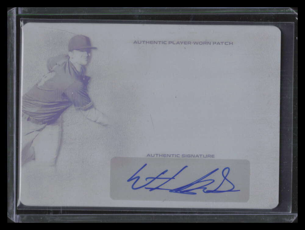 2018 Leaf Trinity Patch Autographs Printing Plate Ethan Hankins Rookie Auto 1/1