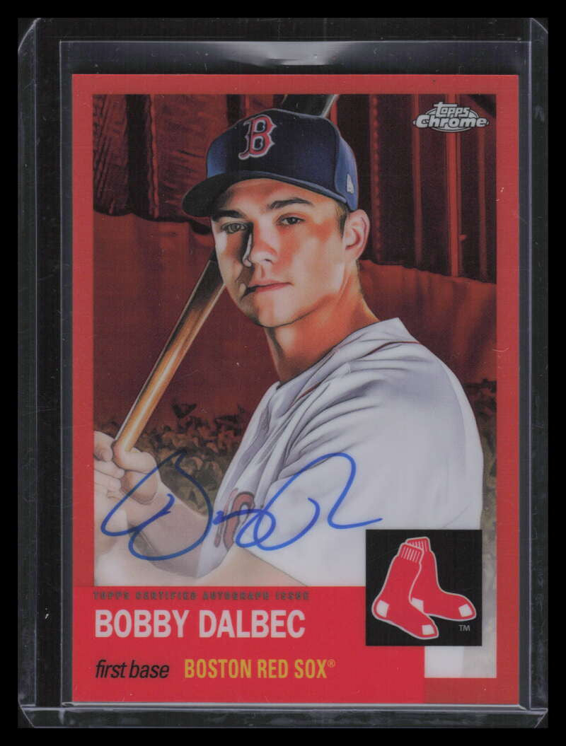 2022 Topps Chrome Platinum Autographs Orange Refractor Bobby Dalbec Auto 14/25
