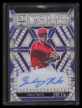 DELETE 135683 2022 Leaf Metal Draft 1st Round Gems Purple Wave rgzn1 Zach Neto Rookie Auto 2/4