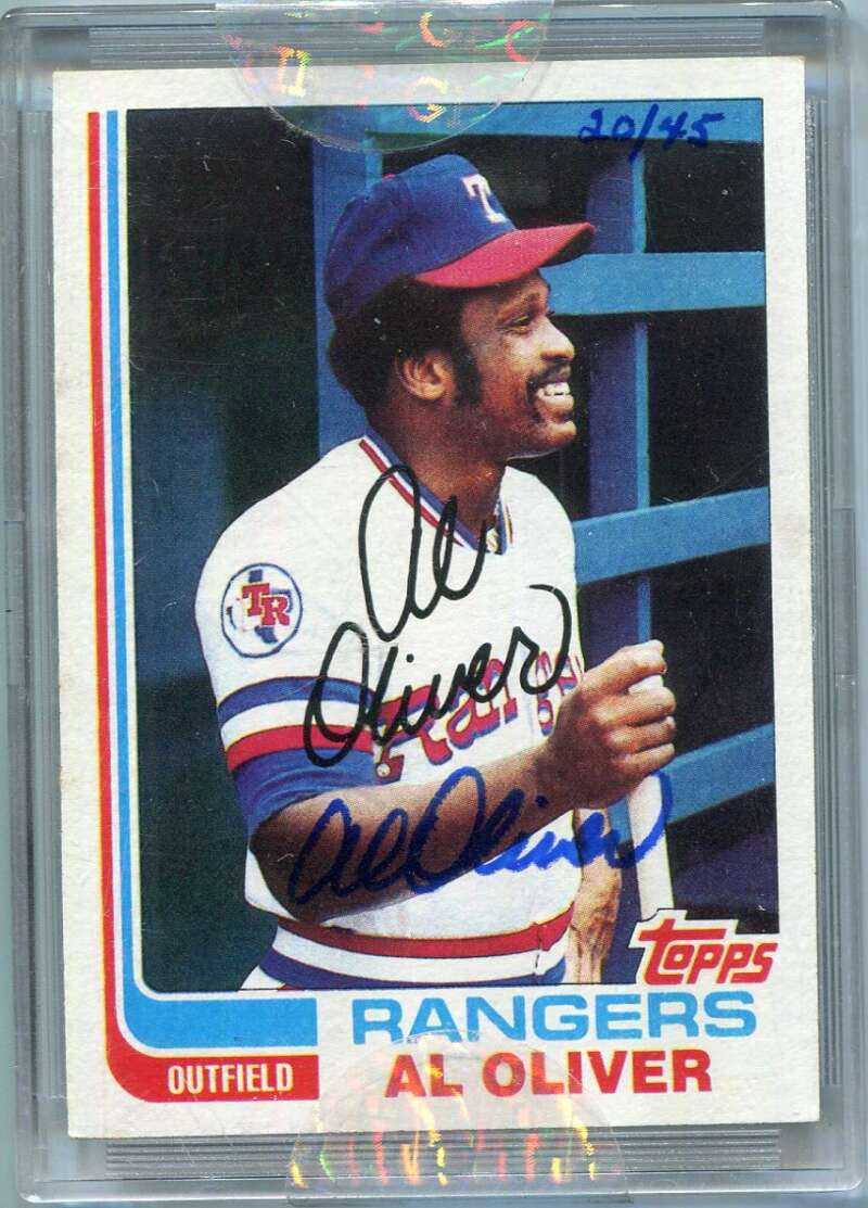 2004 Topps Originals Signature ao9 Al Oliver 82 Auto 20/45 1982