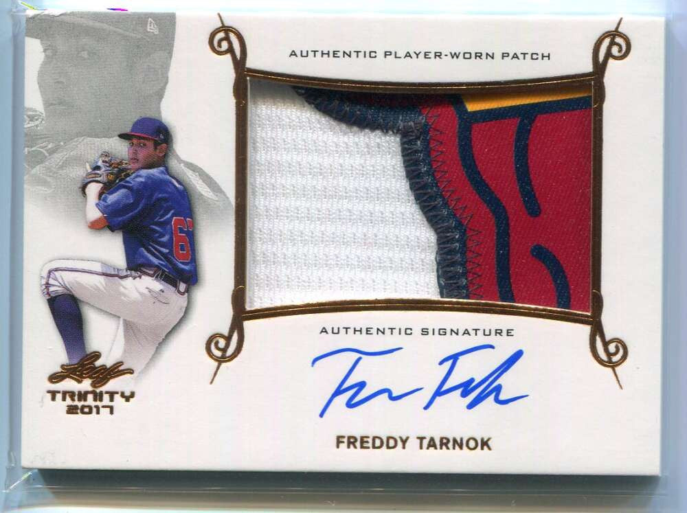 DELETE 135738 2017 Leaf Trinity Patch Autographs paft1 Freddy Tarnok Rookie Logo Patch Auto
