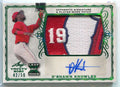 DELETE 135741 2020 Leaf Trinity Autographs Green PADSK D'Shawn Knowles Rookie Patch Auto 42/50