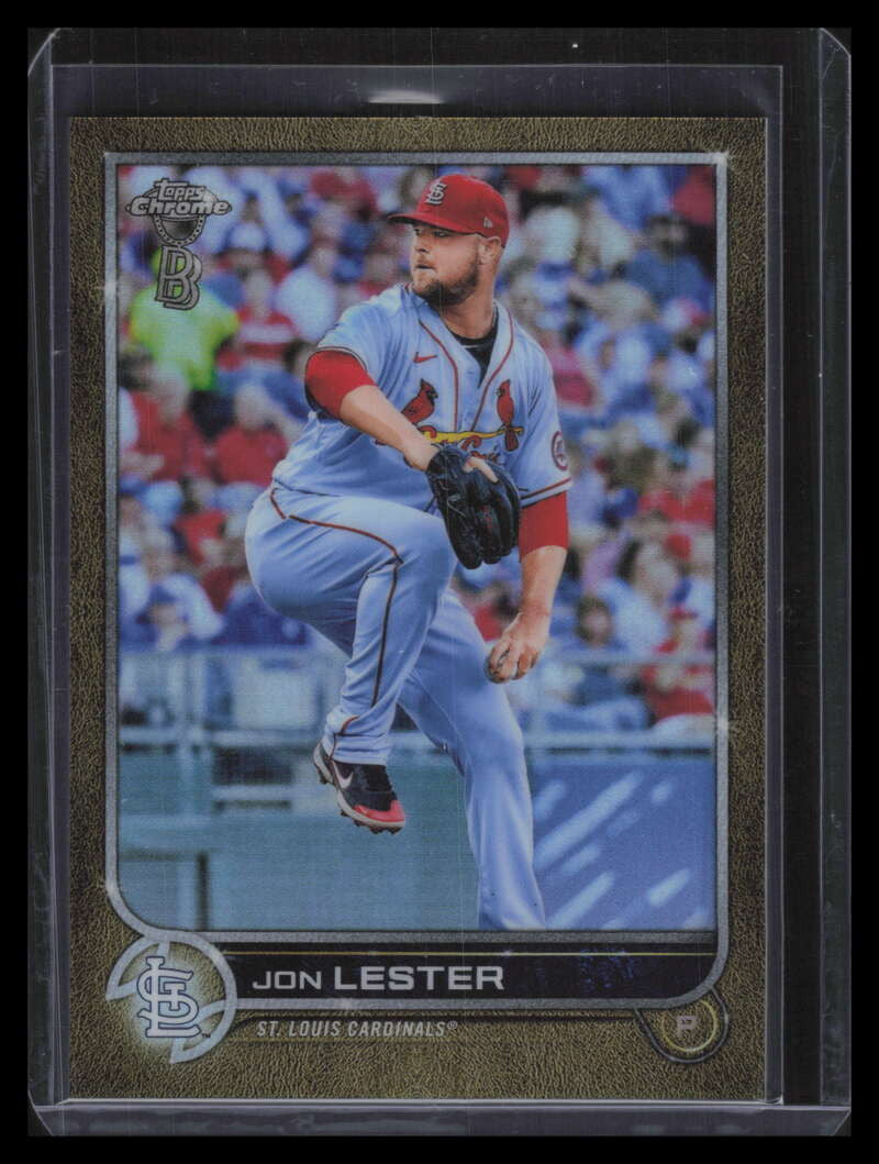 2022 Topps Chrome Ben Baller Gold Refractor 187 Jon Lester 29/50