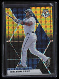2021 Panini Mosaic Mosaic Choice Black Gold Refractor 192 Nelson Cruz 8/8