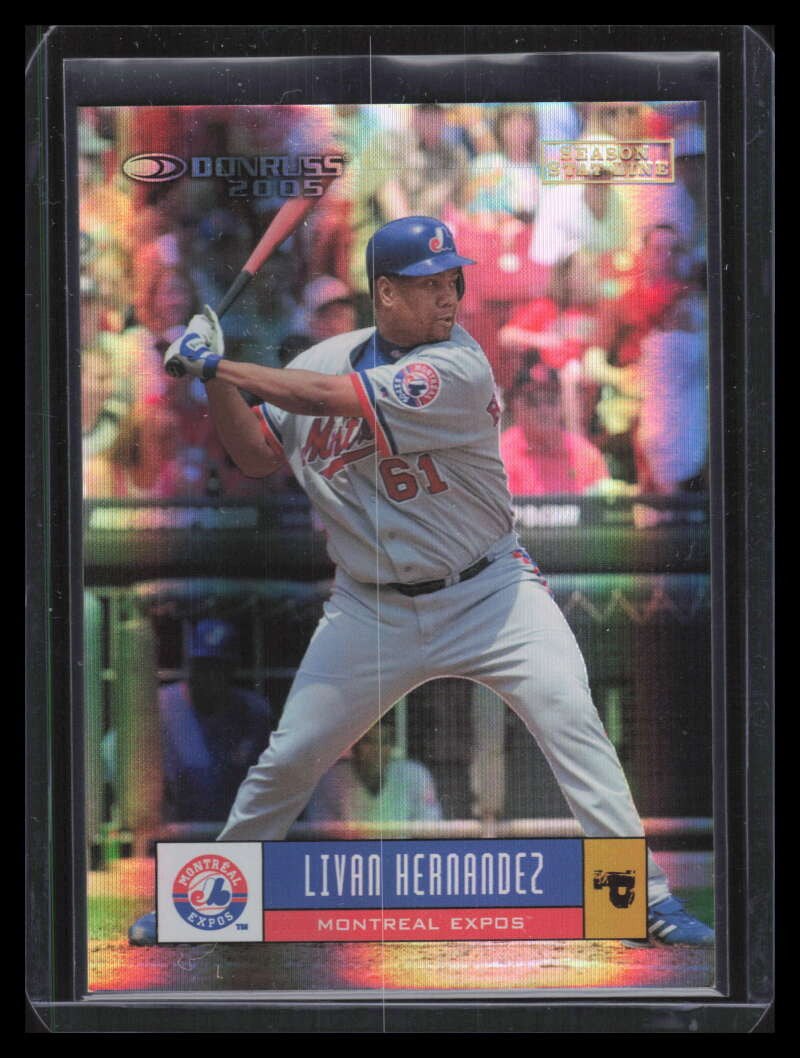 2005 Donruss Stat Line Season 250 Livan Hernandez 7/11